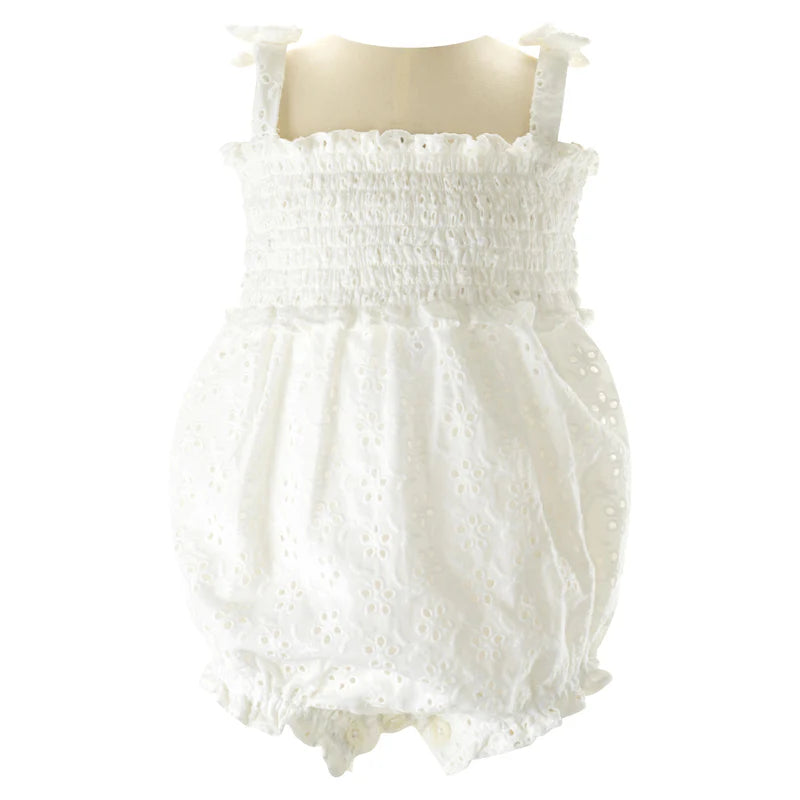 Eyelet Ruched Bubble