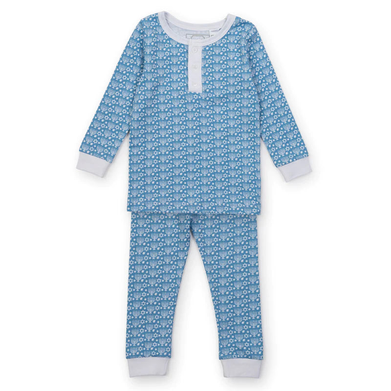 JACK BOYS' PIMA COTTON PAJAMA PANT SET - HAPPY HANUKKAH