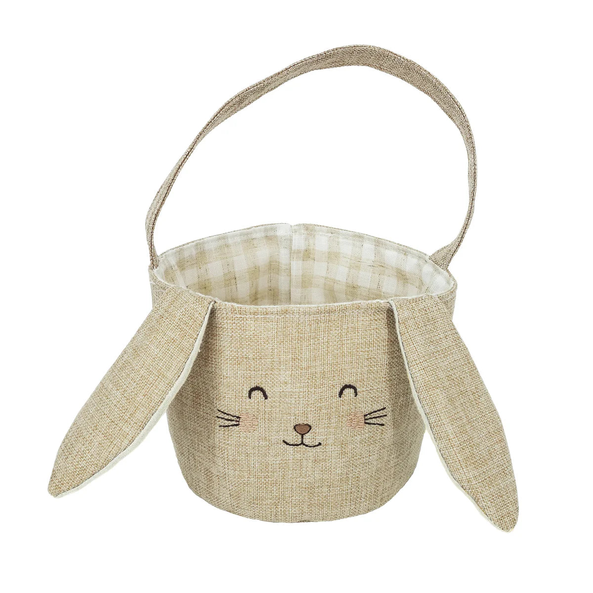 Bunny Easter Basket in Taupe