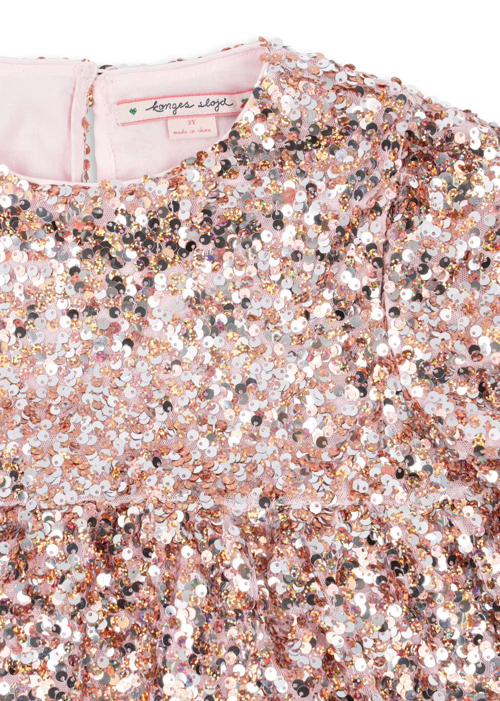 LILA SEQUINS DRESS - GREY/ROSA