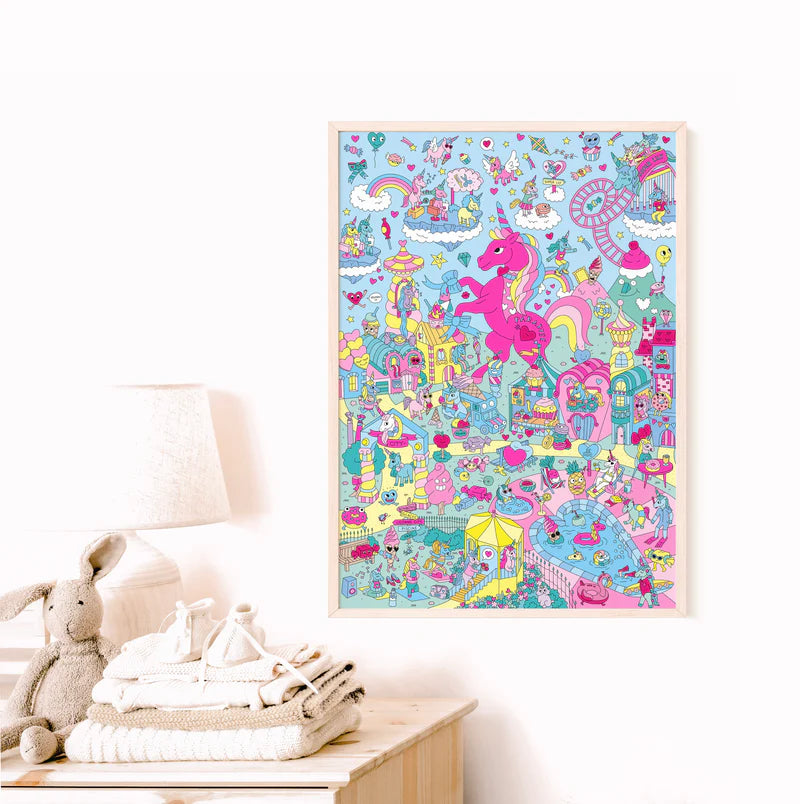 Unicorn - Giant Sticker Poster