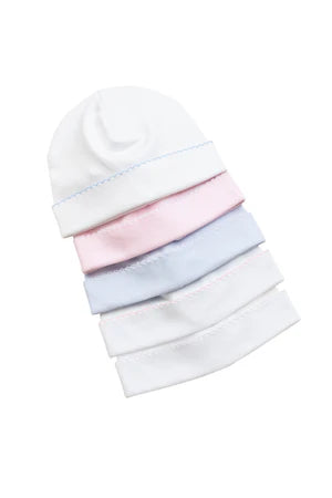 Pima Cap Solid Pink with White Trim