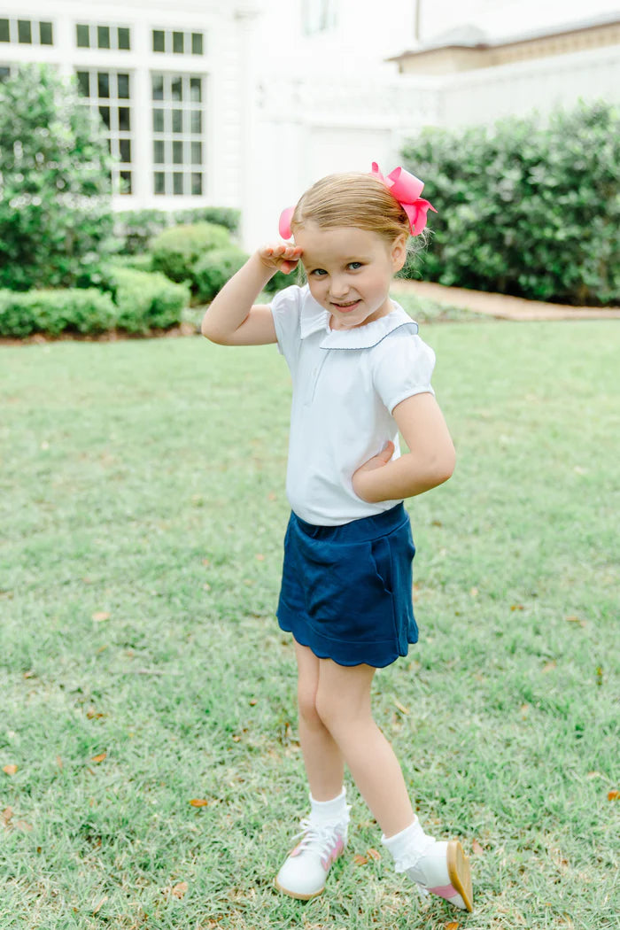 Sophie Scallop Skort Navy