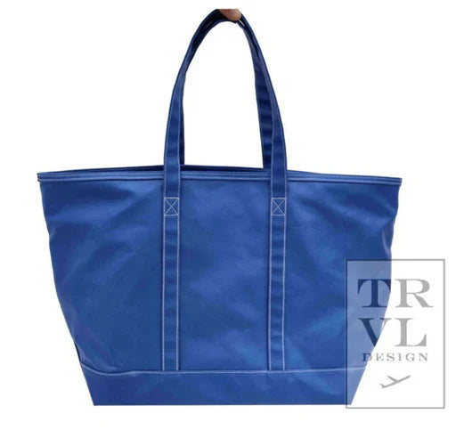 Maxi Tote Coated Canvas Blue Bell