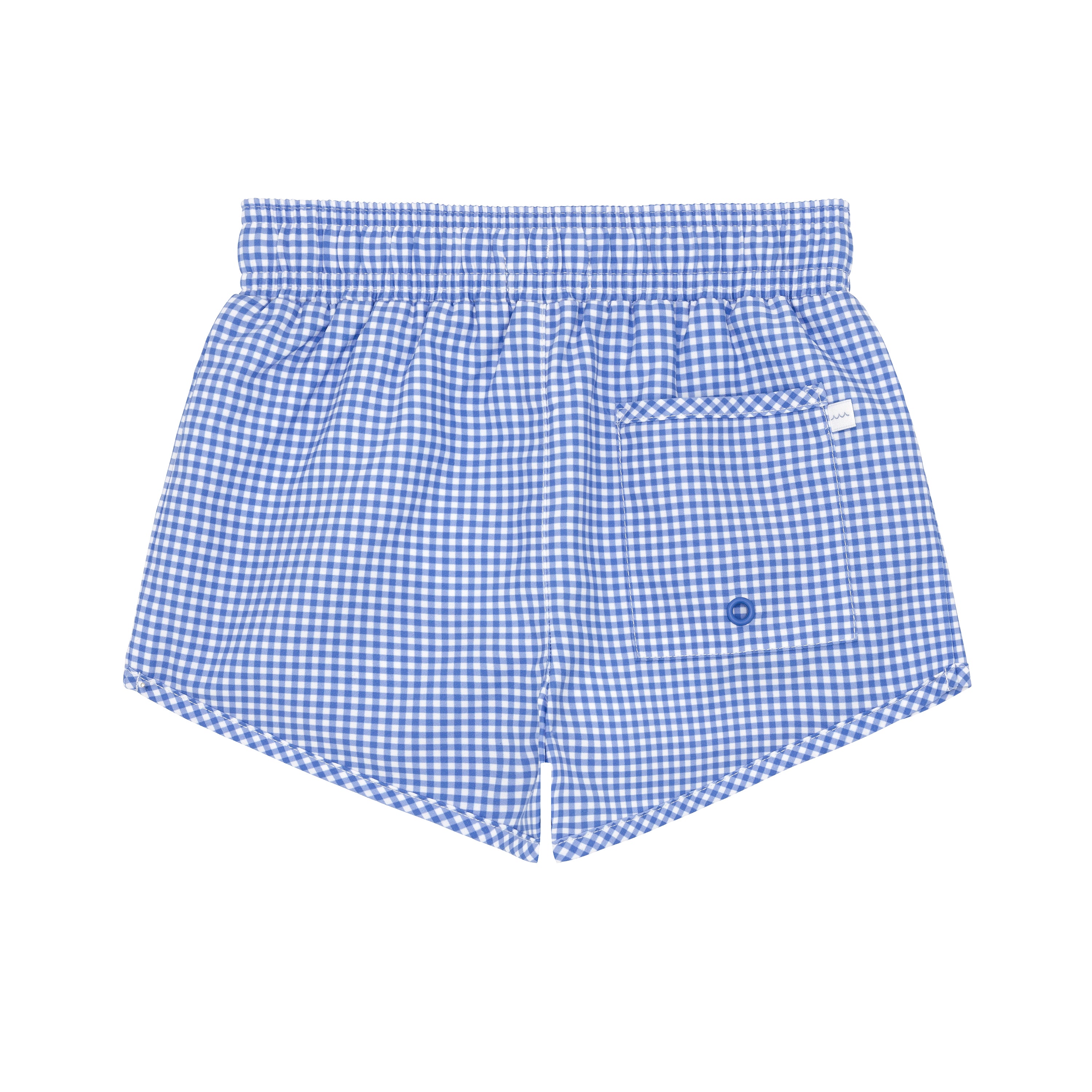 Boys Blue Micro Gingham Boardie