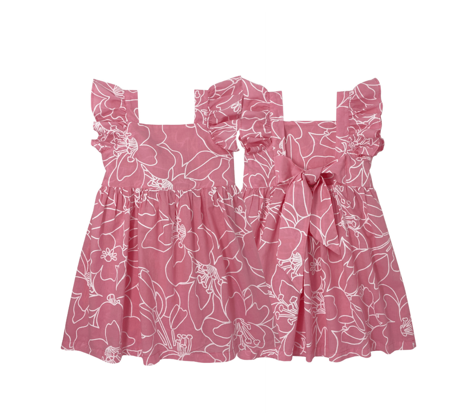 Bloom Dress in Rosa Pink