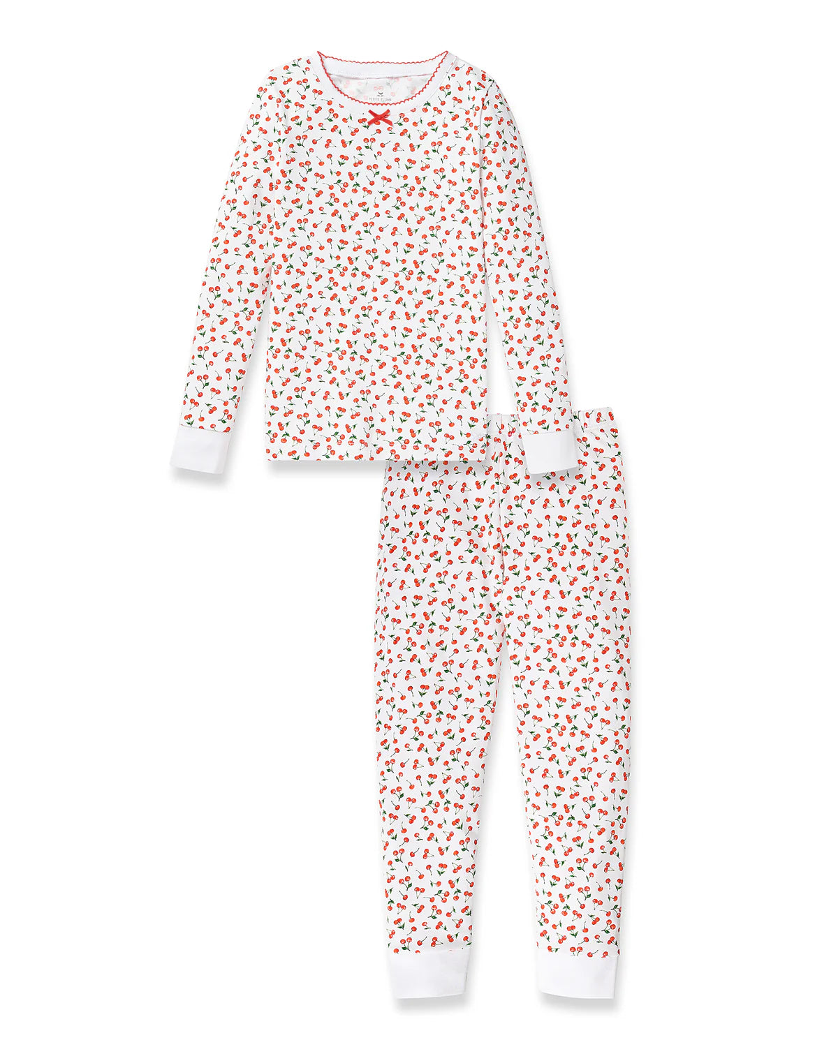 Kid's Pima Snug Fit Pajama Set in Cherry Orchard