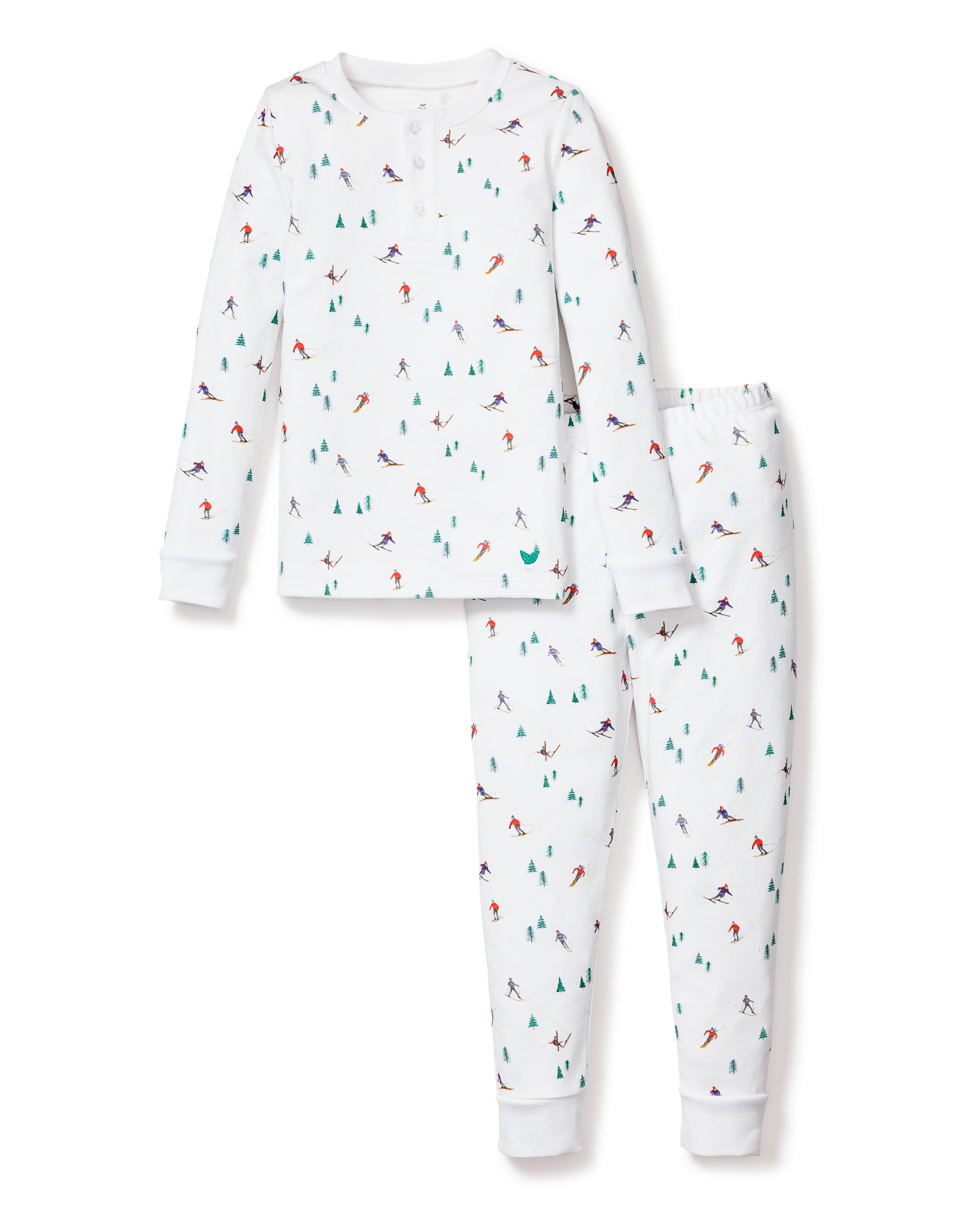 Kid's Pima Snug Fit Pajama Set in Après Ski