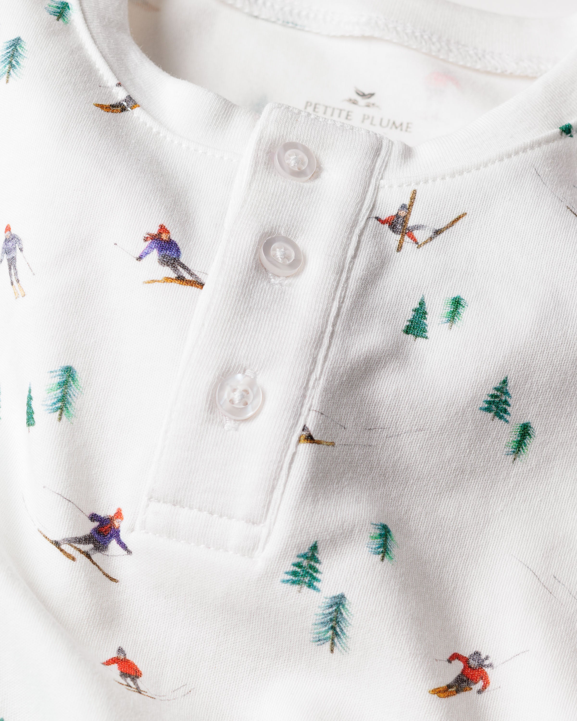 Kid's Pima Snug Fit Pajama Set in Après Ski