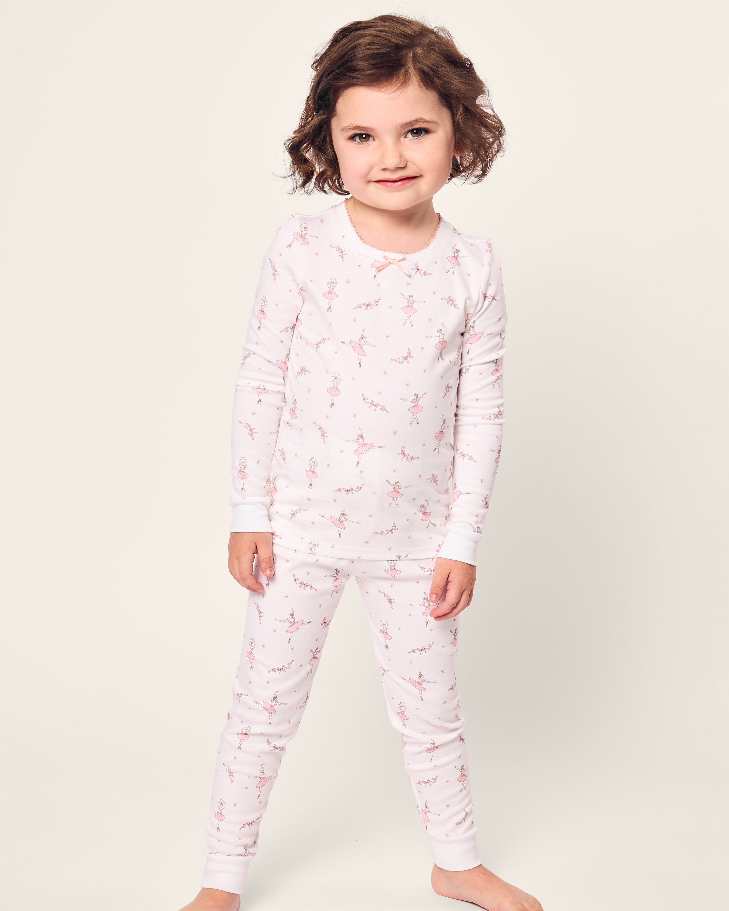 Kid's Pima Snug Fit Pajama Set in Sugar Plum Fairy