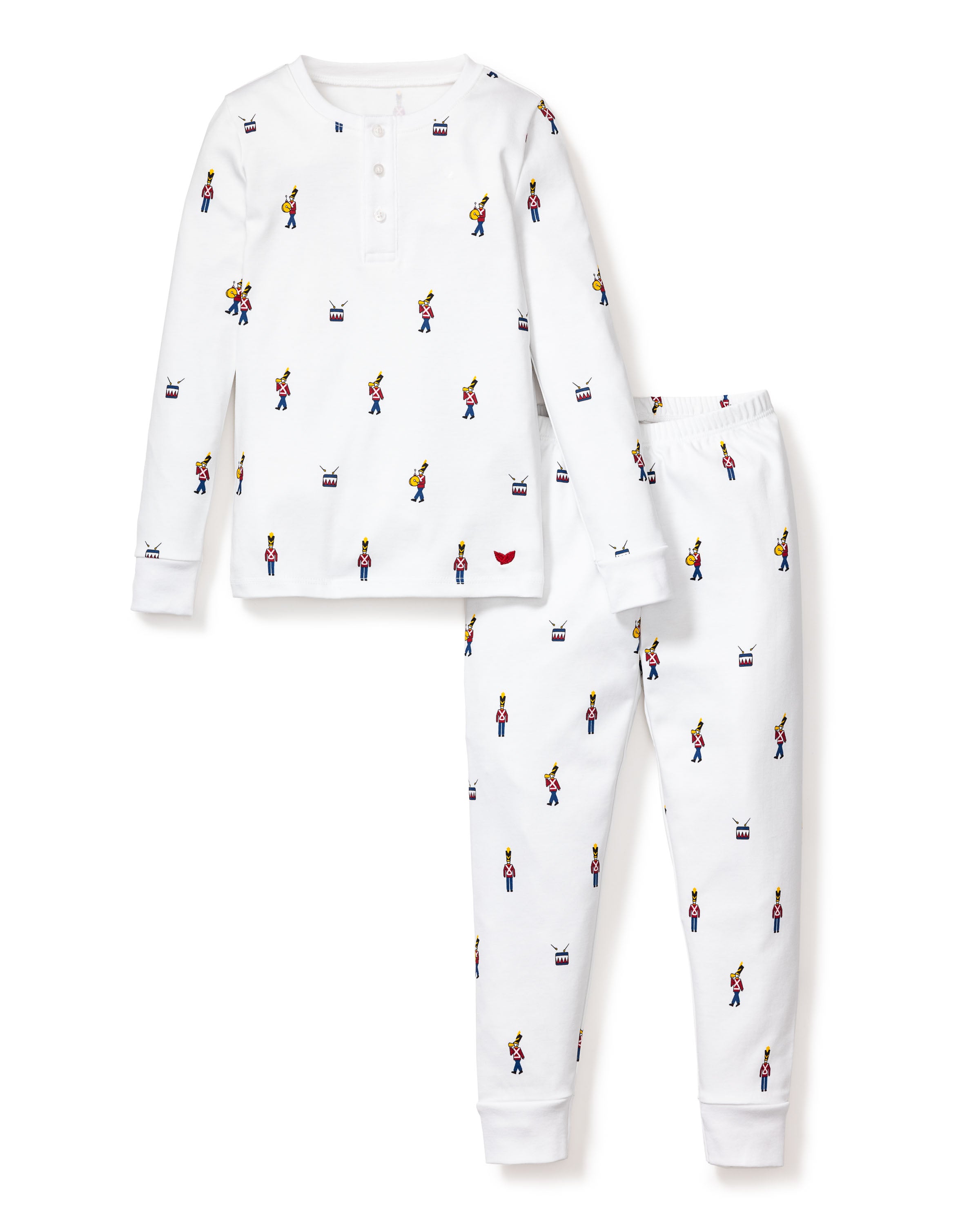 Kid's Pima Snug Fit Pajama Set in Toy Soldier