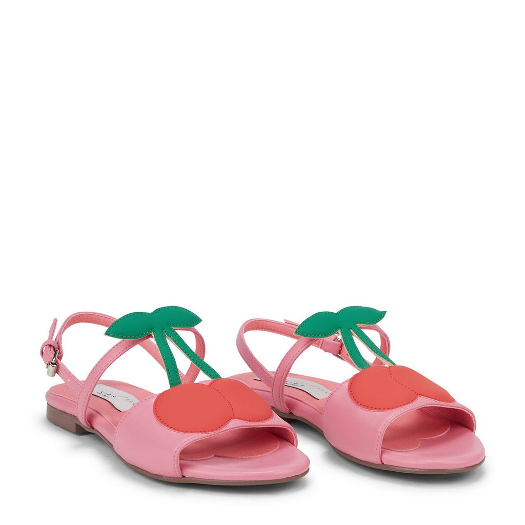 Girls Sandals with Cherry Details