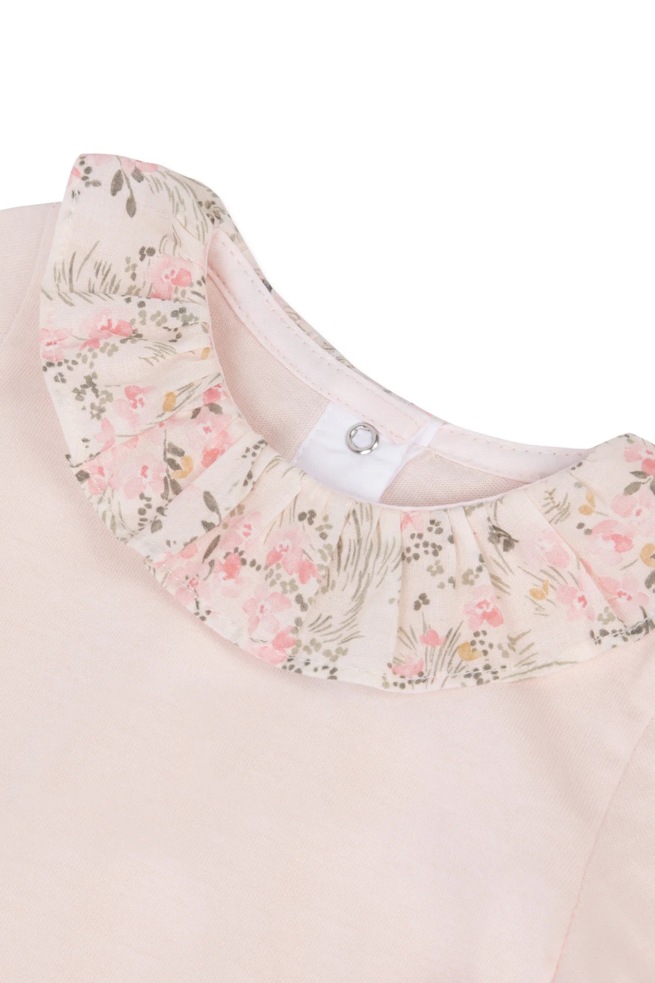 Body Ruffled collar Pink flowers