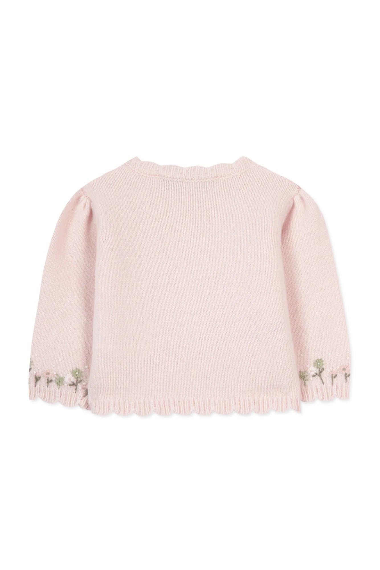 Cardigan Pale pink Embrodery flowery