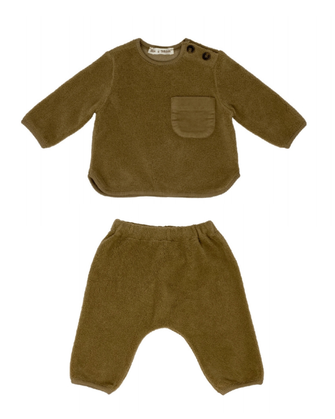 Baby Sweatshirt and Pant Knitted Cappuccino TEF4/5