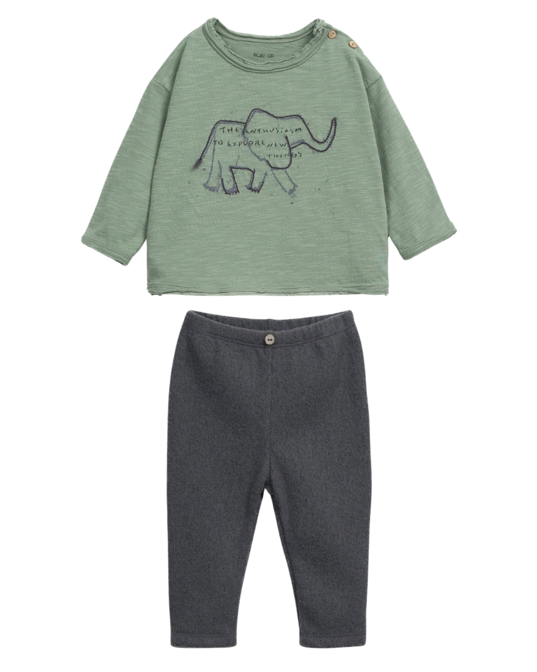 Elephant Top and Grey Bottom