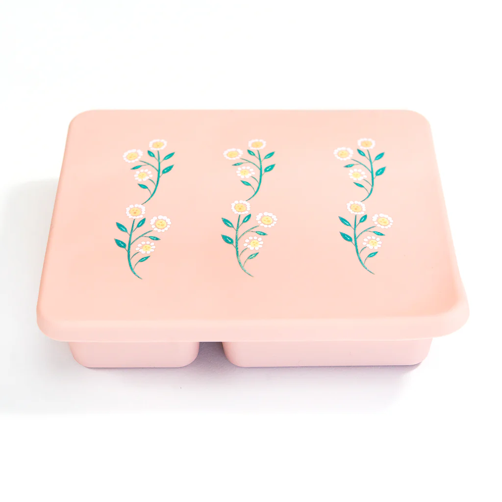 Silicone Bento Box Wildflower Ripe Peach