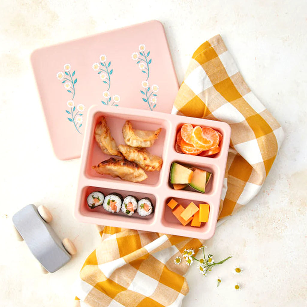 Silicone Bento Box Wildflower Ripe Peach