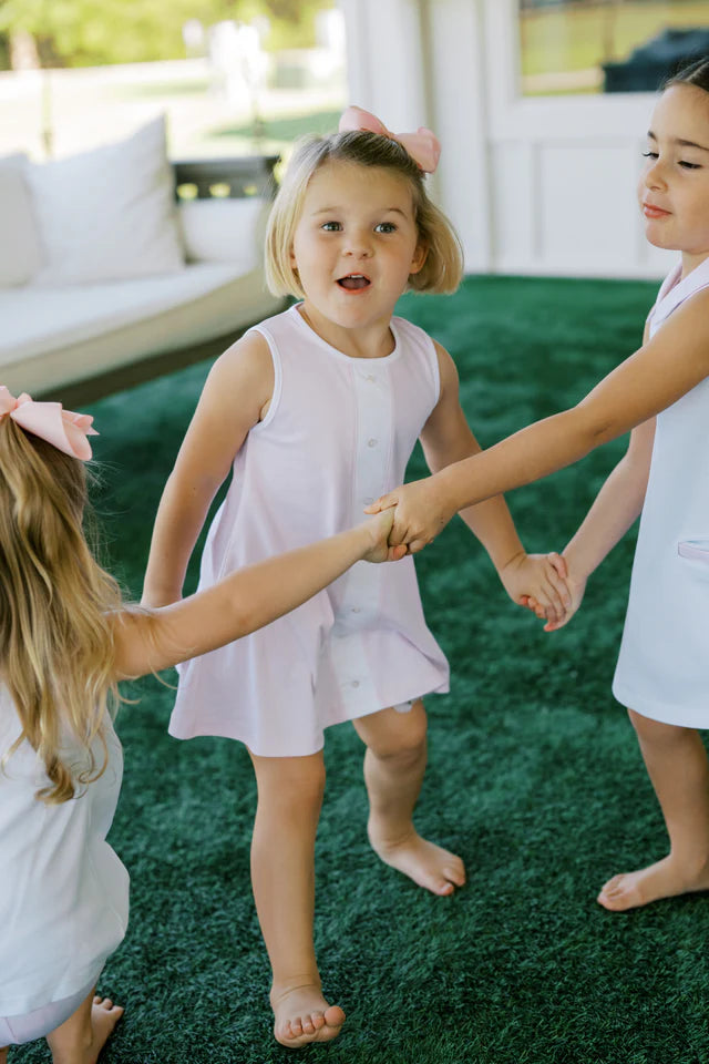 Pink Button Dress