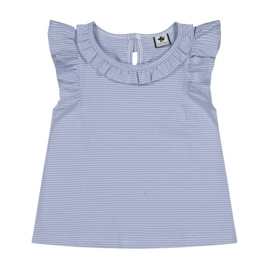 Colette Top-Sky Stripe Knit