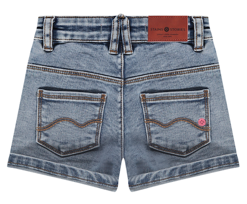 Girls Denim Short Dark Blue