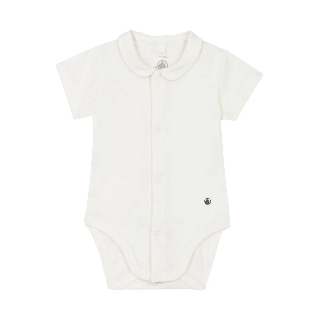 Baby Boy SS Bodysuit with Collar S25