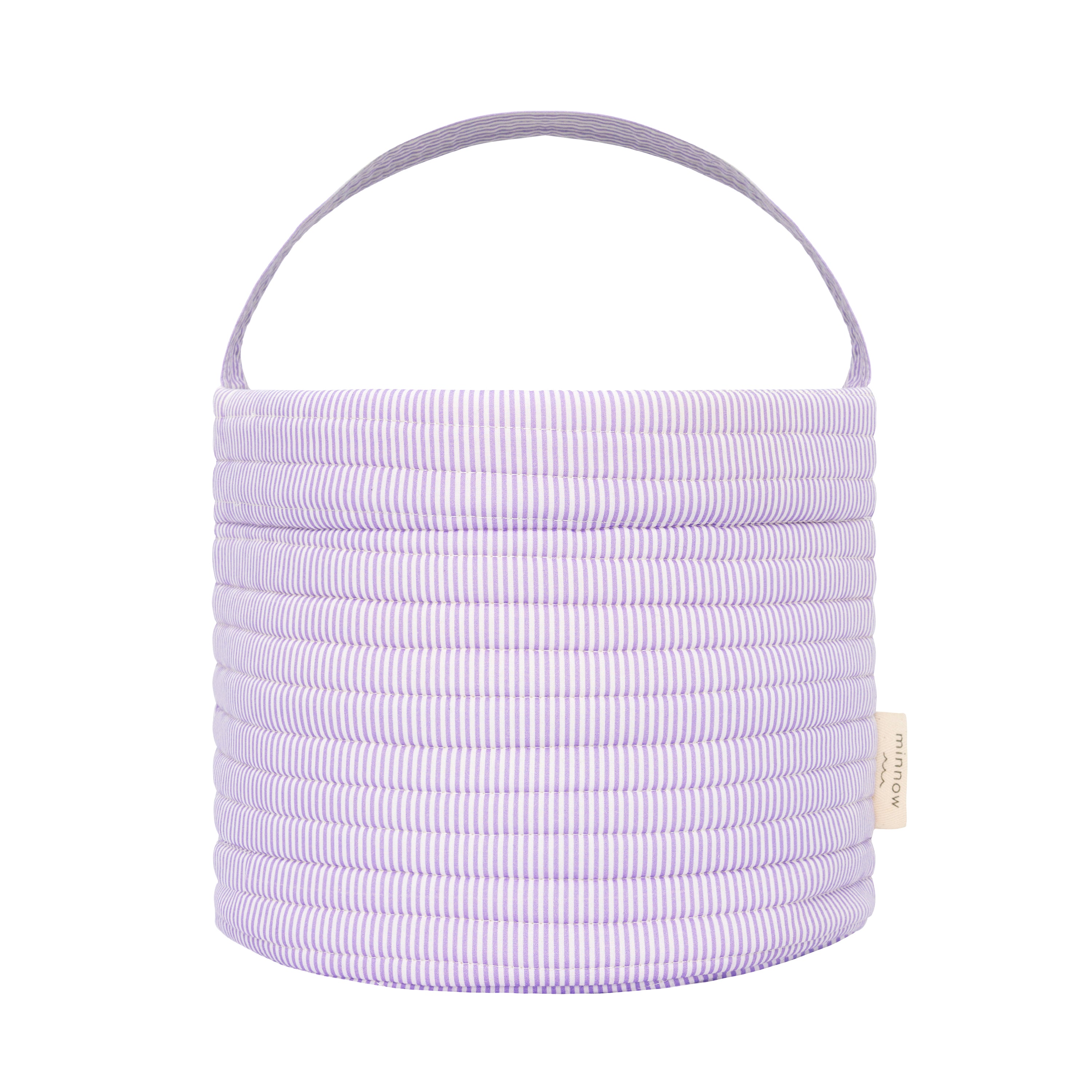 Lavender Micro Stripe Easter Basket