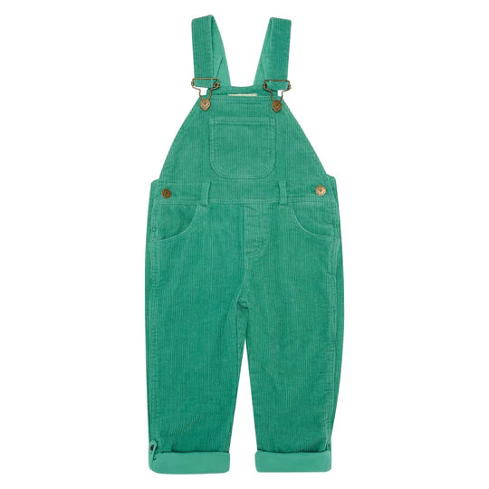 Emerald Chunky Cord Overalls