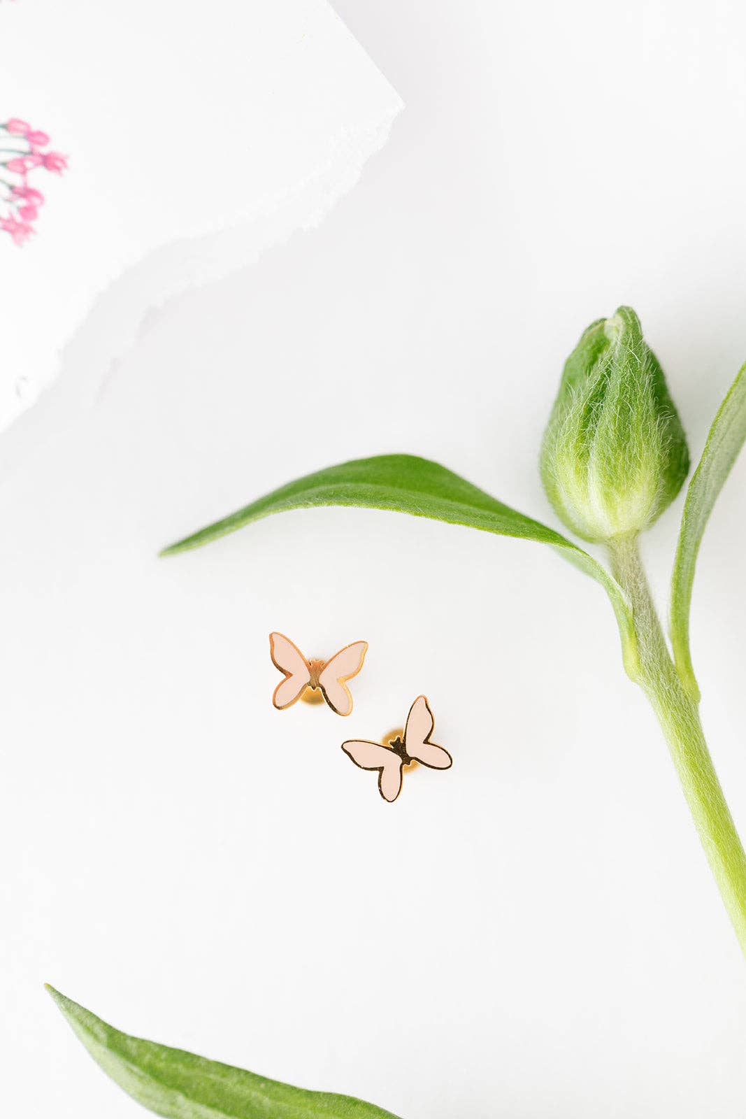 Blush Butterfly Earrings