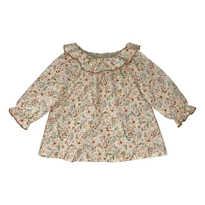 Girls Shirt Woven Natural FLOW1