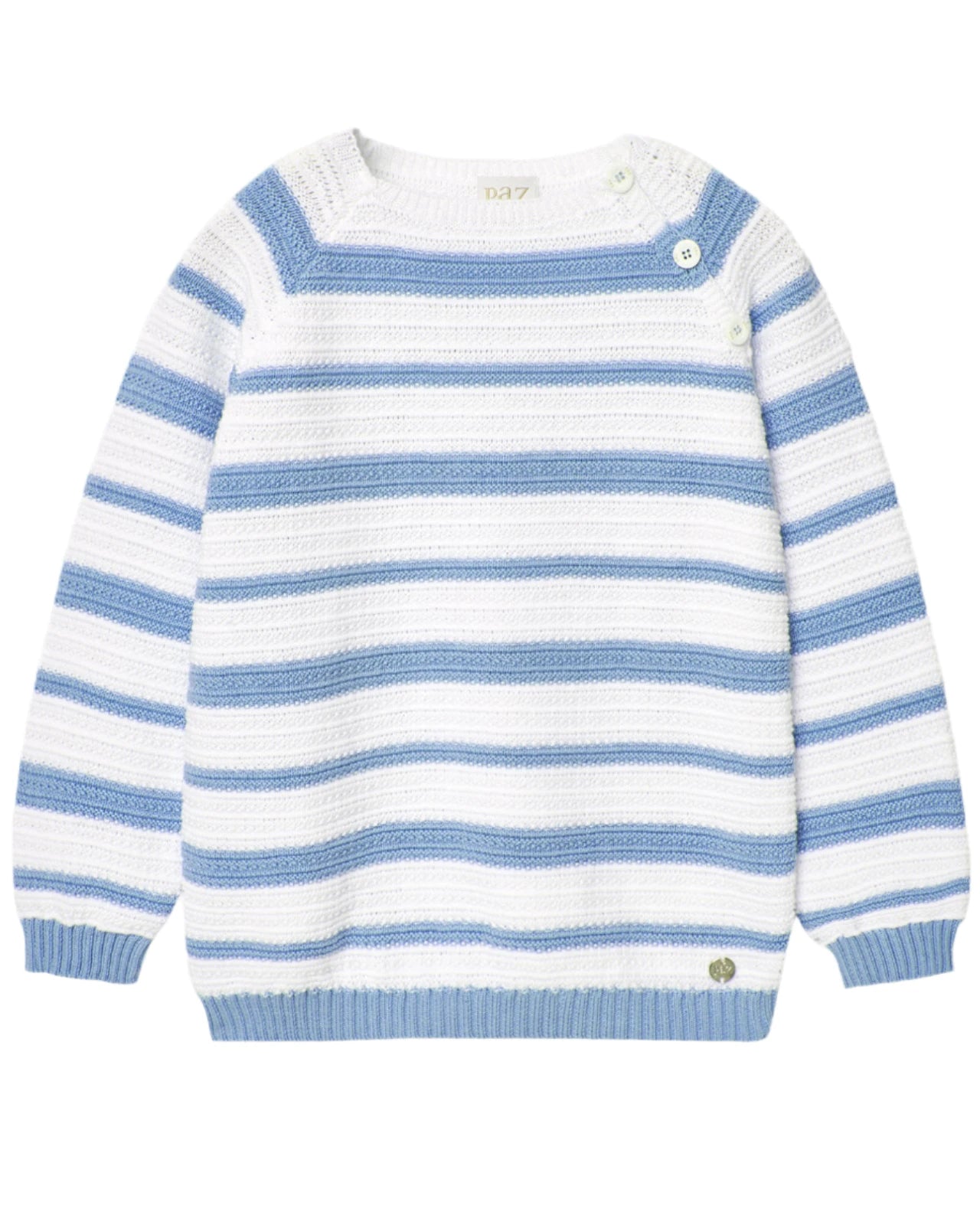 Light Blue Striped Sweater