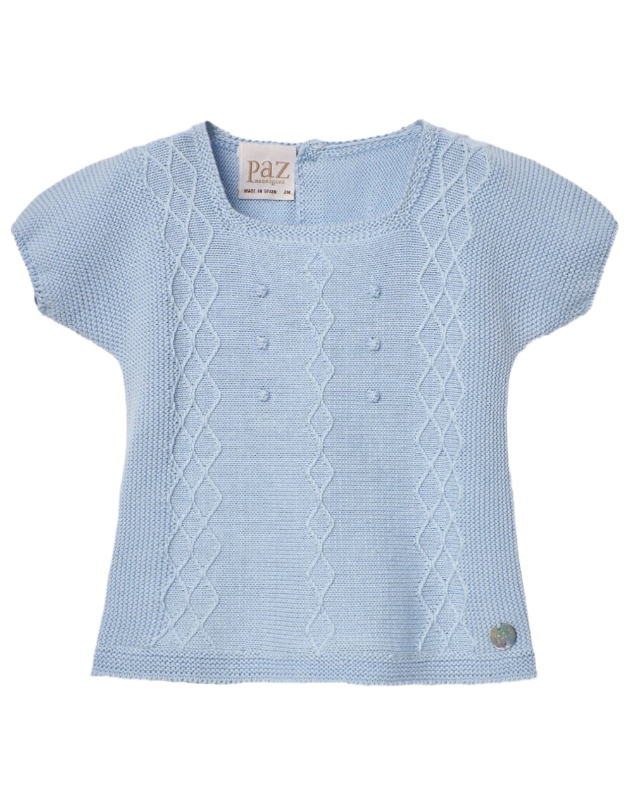 Sky Blue Short Knit Set