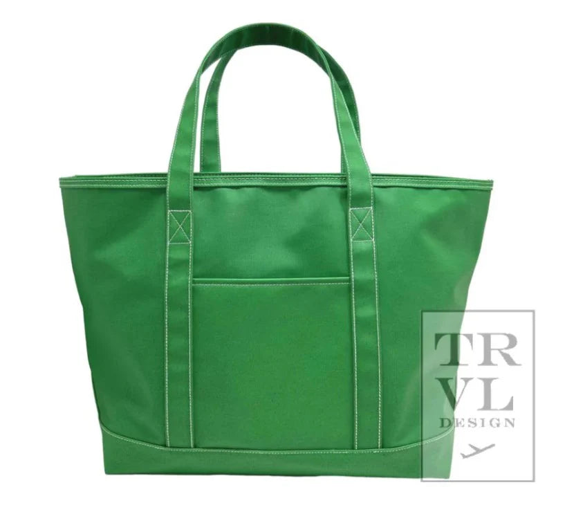 Maxi Tote Coated Canvas Kelly Green