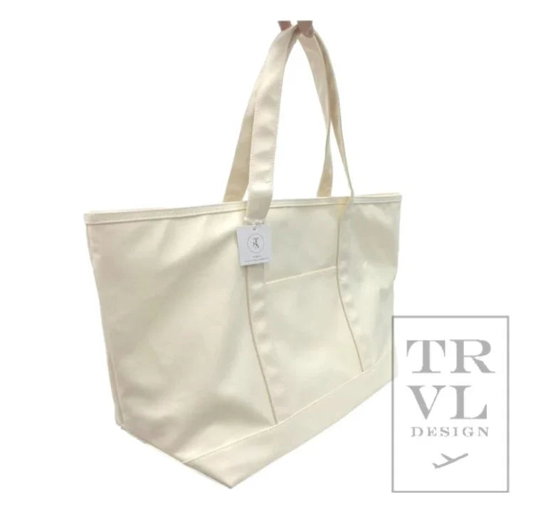 Maxi Tote Coated Canvas Natural