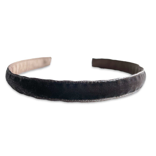 Single velvet headband- Brown