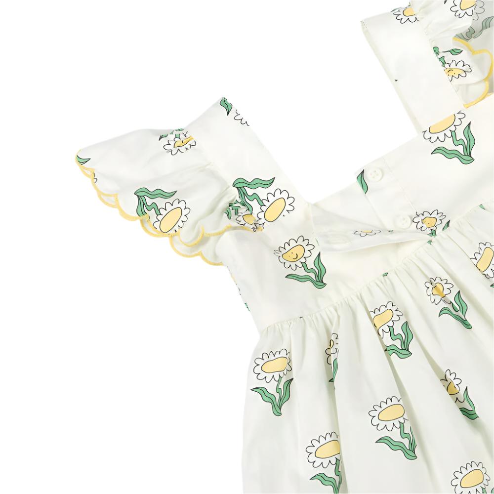 Ivory Cotton Daisy Dress