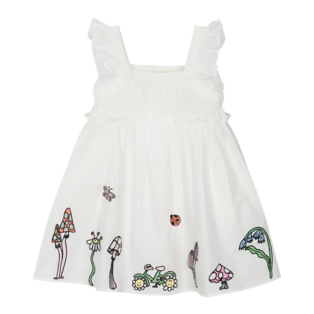 Girls Ivory Cotton Fairies Dress