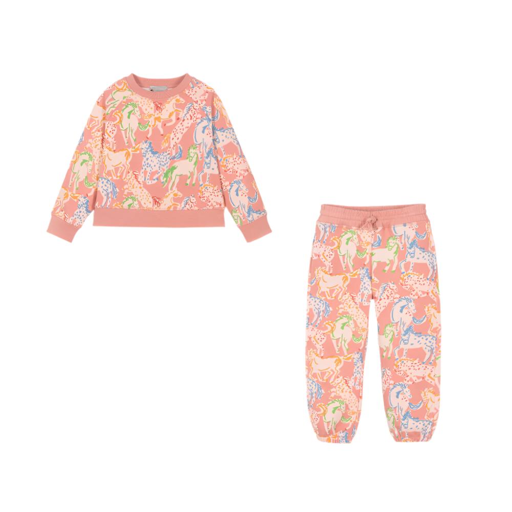 GIRL PRAIRIE HORSES TRACKSUIT