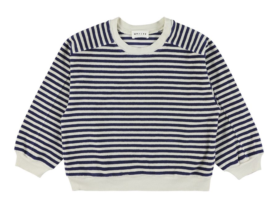 Terry Stripe Top Ecru and Navy Wagon