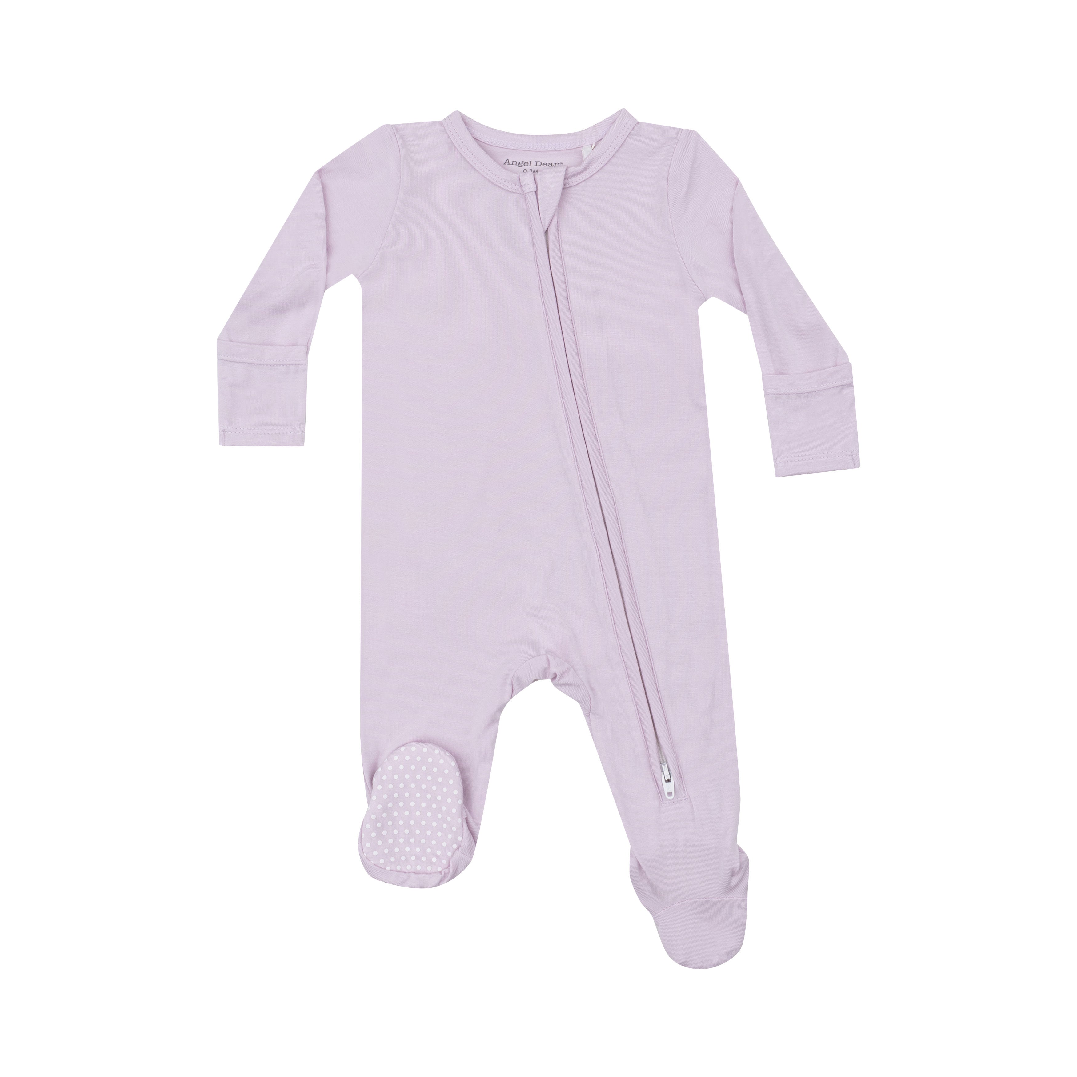 Bamboo Orchid Hush 2 Way Zipper Footie