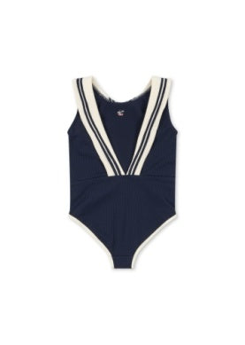 Sailor Swimsuit One-piece Navy with White