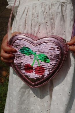 Tut Heart Sequin Bag