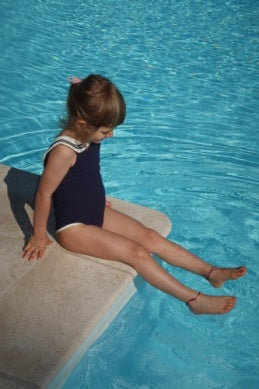 Sailor Swimsuit One-piece Navy with White