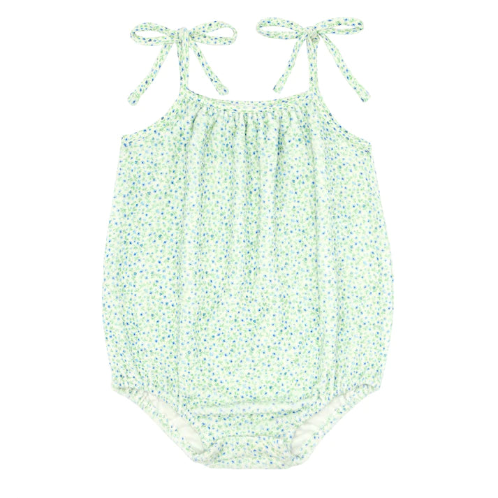 Baby Hibiscus Ditsy Floral Tie Romper