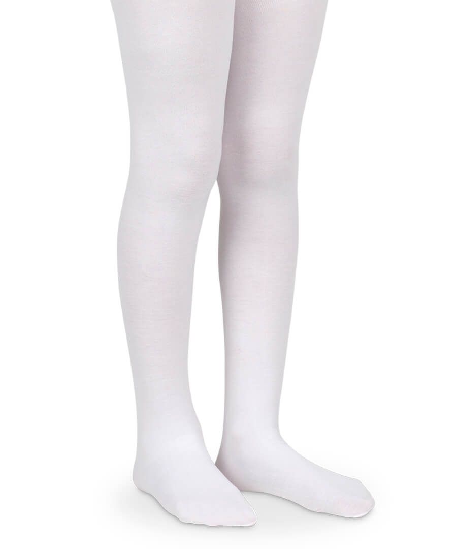 Pima Cotton White Tights