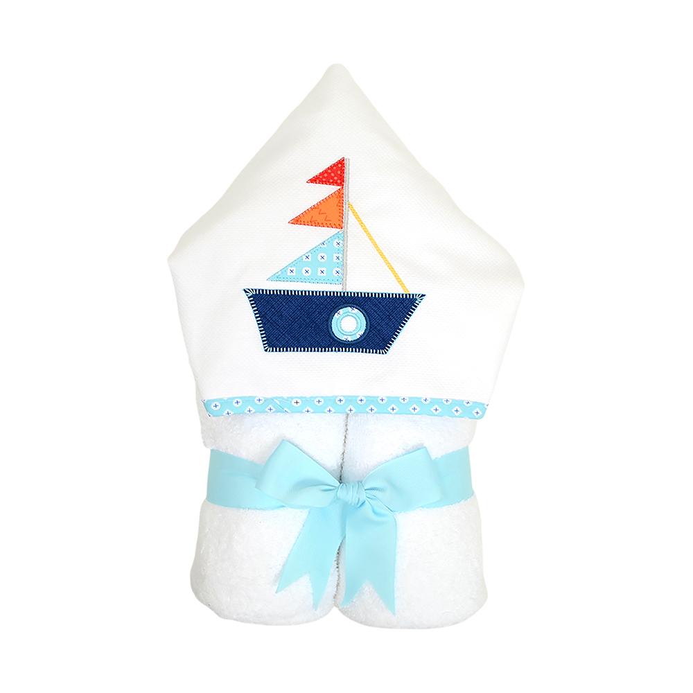 New Sailboat Towel Everykid Hooded Towel