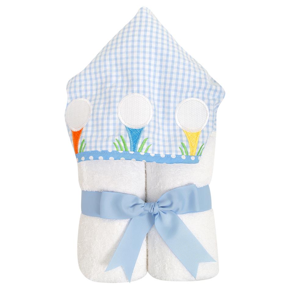 3 Marthas Everykid Hooded Towel Blue Golf