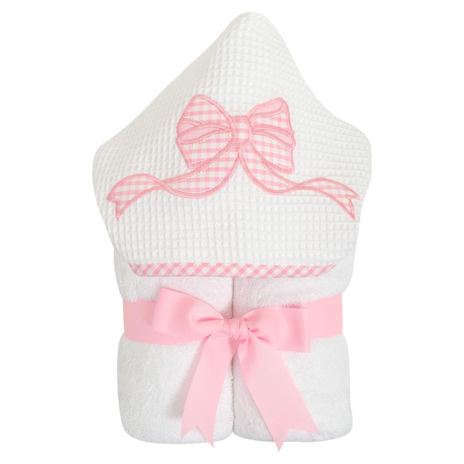 3 Marthas Everykid Hooded Towel Pink Bow