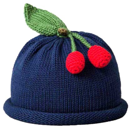 Margareta Horne Designs Navy Cherry Hat