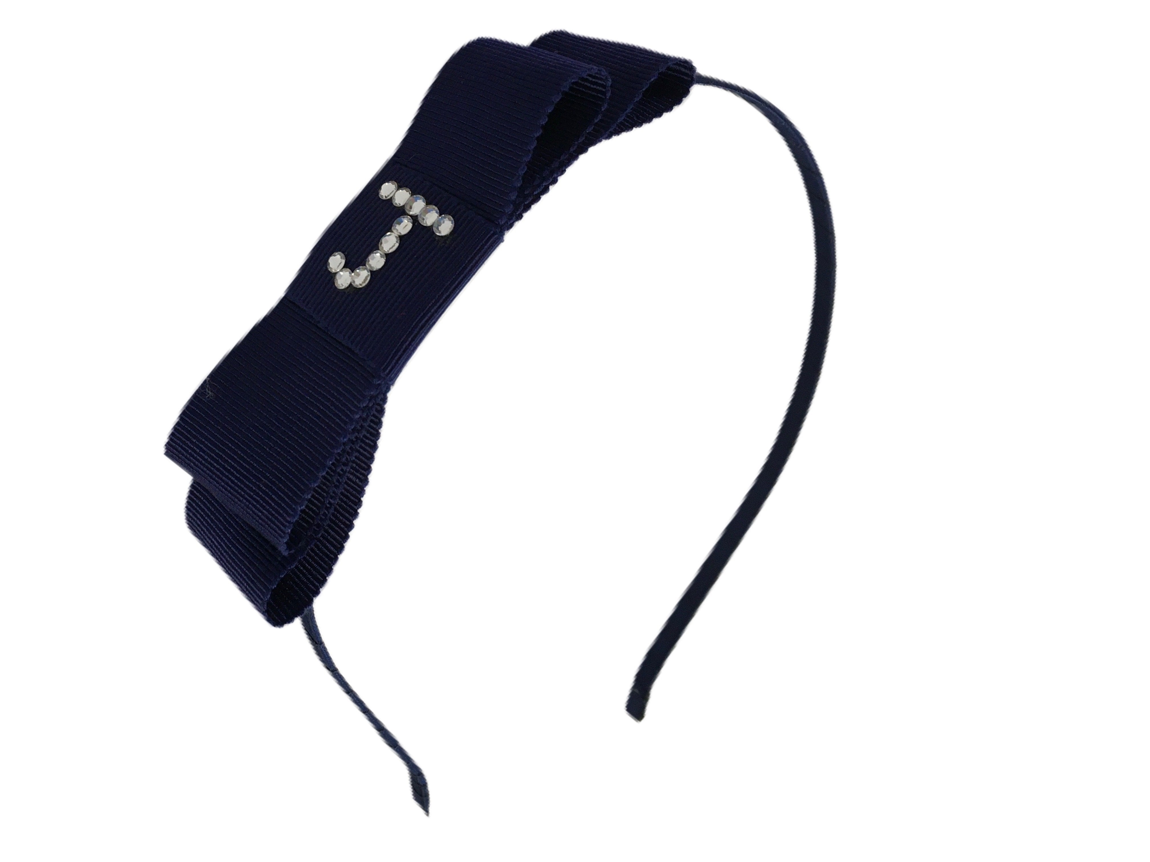 Navy Initial Headband